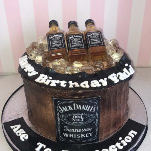 Whiskey Bottle Cake