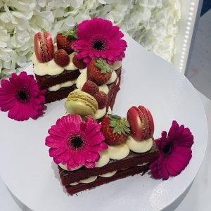 Red Velvet Letter Cake