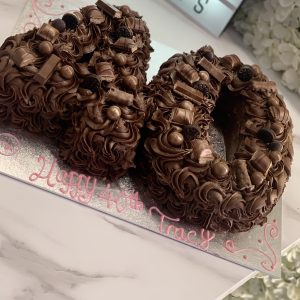 Double Chocolate Number Cake