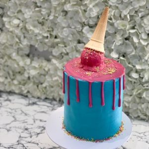 Ice cream drip cake