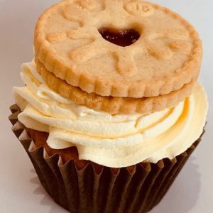 Jammie Dodger Cupcake