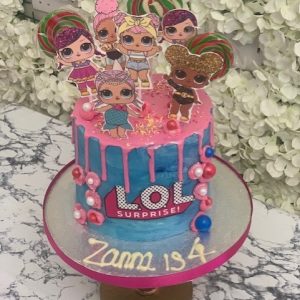 LOL Pink Buttercream Cake