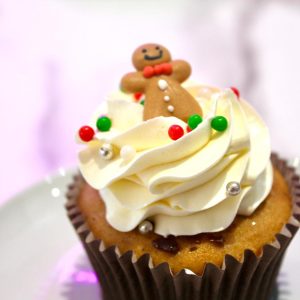 Gingerbread  Christmas Cupcake Box