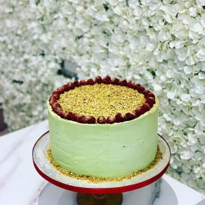 Pistachio Raspberry Cake