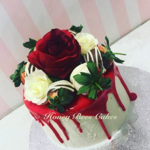 Valentines Rose Cake